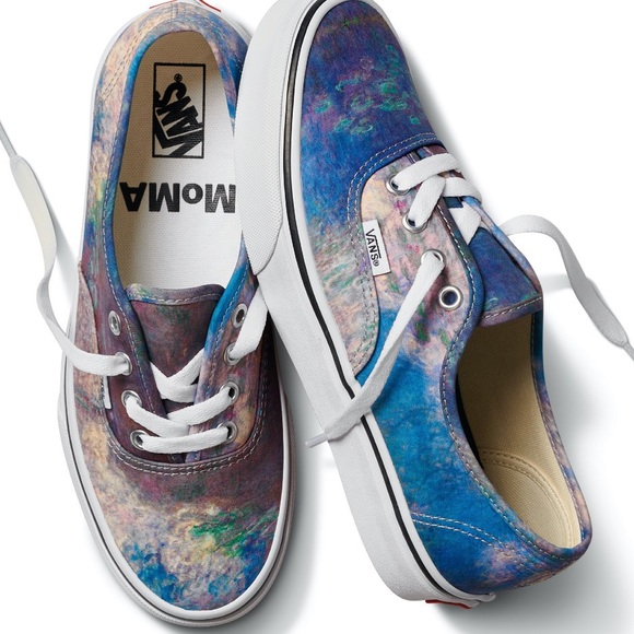 Vans Shoes - Vans Claude Monet MOMA Sneakers 9 Water Lilies NIB Low Top Lace Up Kicks